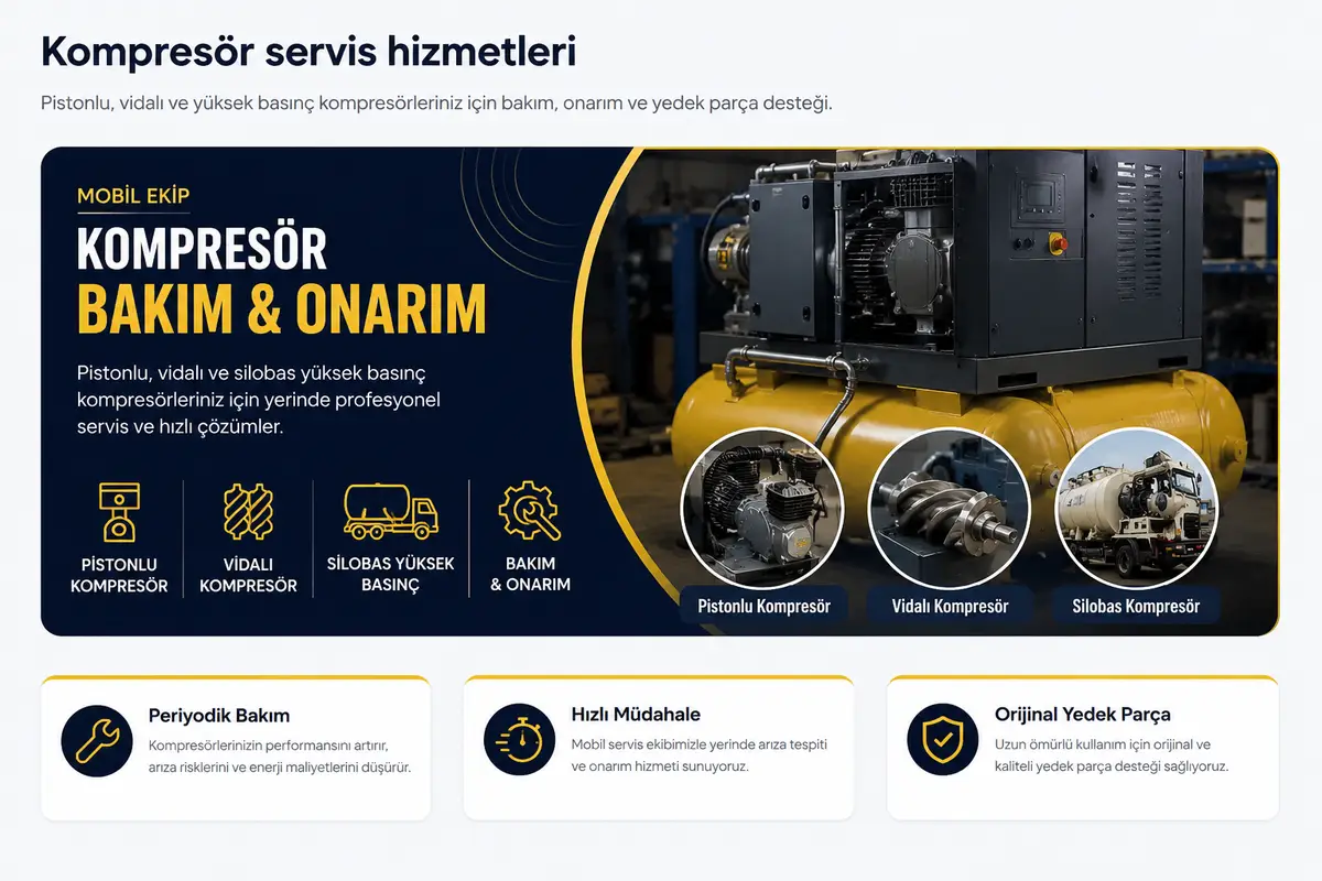 Kompresör bakım ve servis