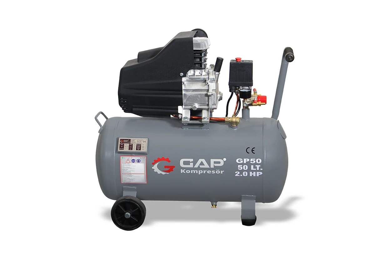 50 lt 8 Bar 2 Hp Pistonlu Hava Kompresörü - GP 50