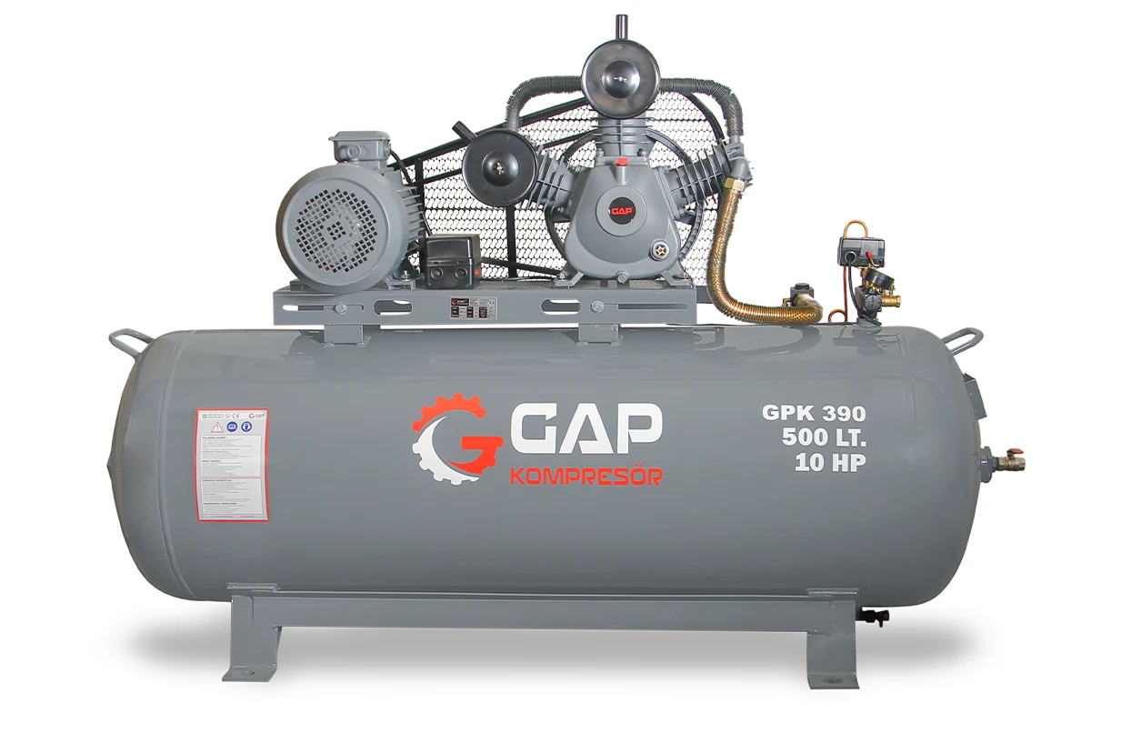 500 lt 3 Kafa 12 Bar 10 Hp Pistonlu Hava Kompresörü