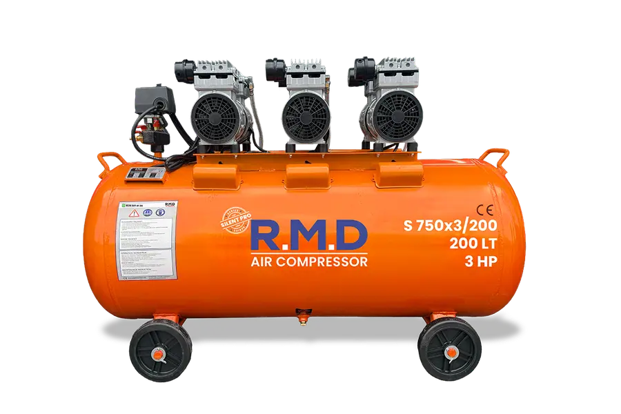 200 Lt 3Hp Sessiz ve Yağsız Hava Kompresörü