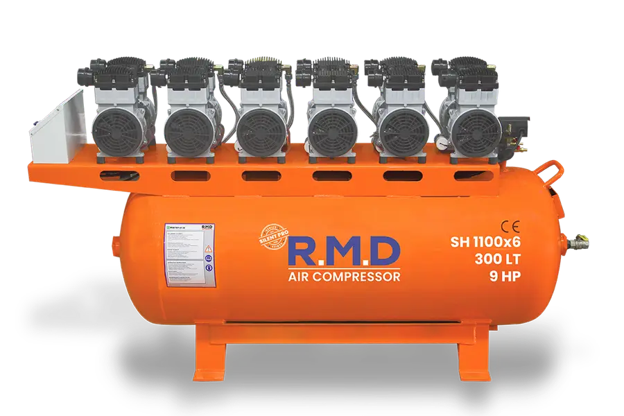 300 Lt 9 Hp Sessiz ve Yağsız Hava Kompresörü
