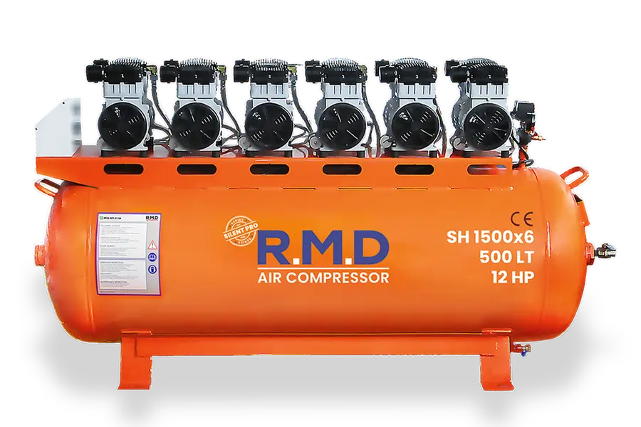 500 Lt 12 Hp Sessiz ve Yağsız Hava Kompresörü